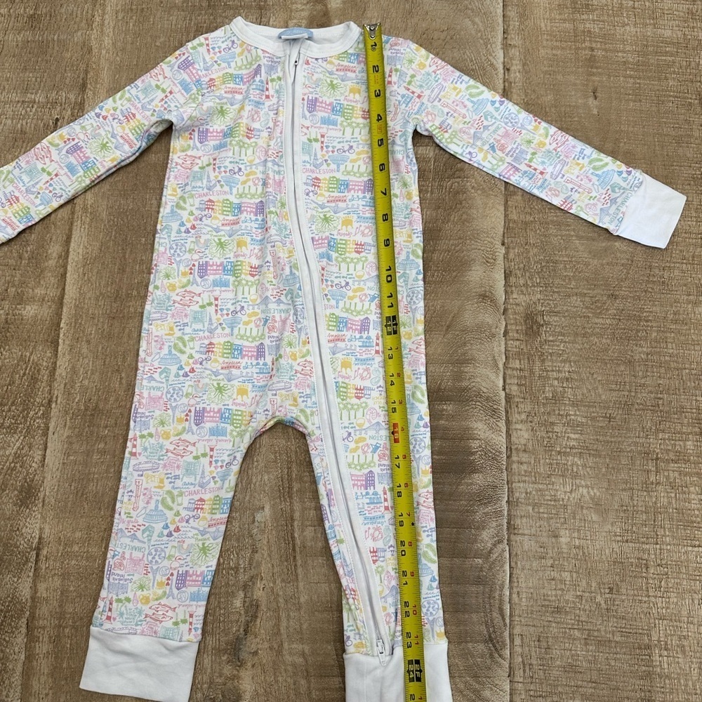 Joy Street Kids Charleston Zipper Pajamas | Size 12–18 Months - Picture 3 of 15